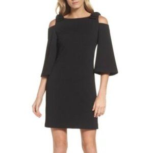 Brand New Trina Turk cut out shoulder black dress Small